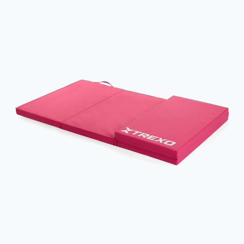 Materac gimnastyczny XTREXO składany 195 x 80 x 5 cm różowy 4