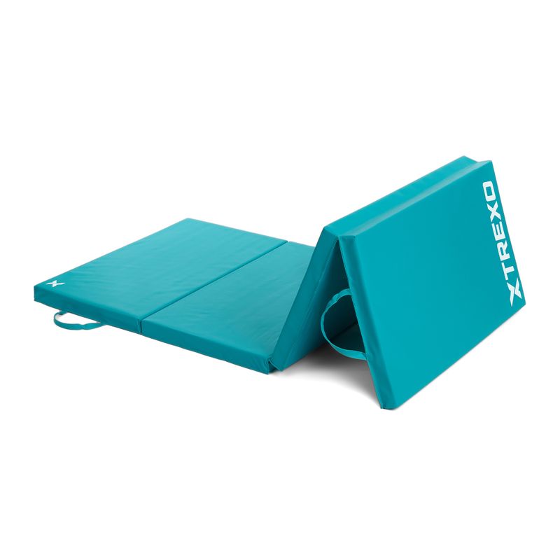 Materac gimnastyczny XTREXO składany 195 x 80 x 5 cm zielony 14