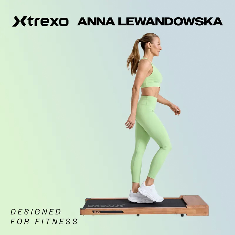 Bieżnia XTREXO Walking Pad W80 z nachyleniem czarny 2