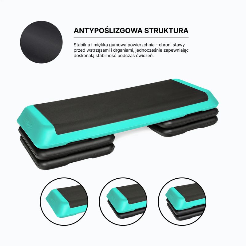 Step do aerobiku XTREXO Aerobic max stability zielony 5