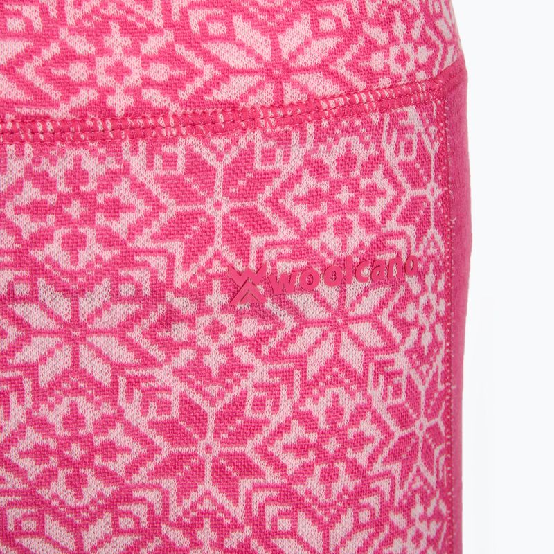 Komplet bielizny termoaktywnej damskiej WOOLCANO SET1109 100% merino różowy 10