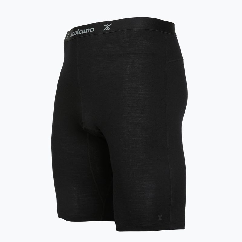 Bokserki męskie WOOLCANO SHT1113 merino czarny 4