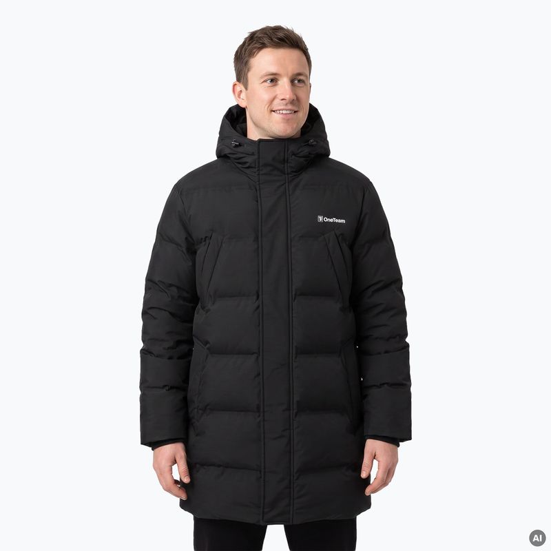 Kurtka zimowa męska OneTeam TacticalPro Heat parka czarny