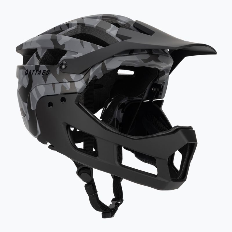 Kask rowerowy ATTABO State 2.0 full face szary