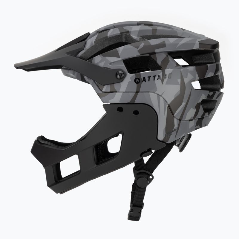 Kask rowerowy ATTABO State 2.0 full face szary 3