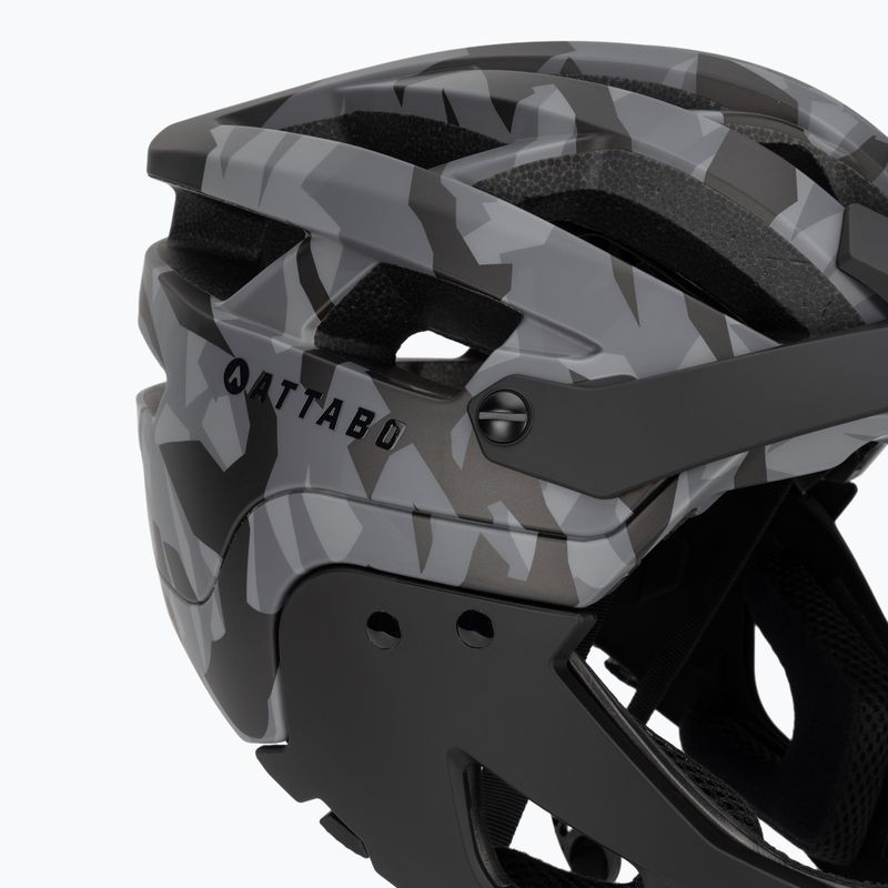 Kask rowerowy ATTABO State 2.0 full face szary 10