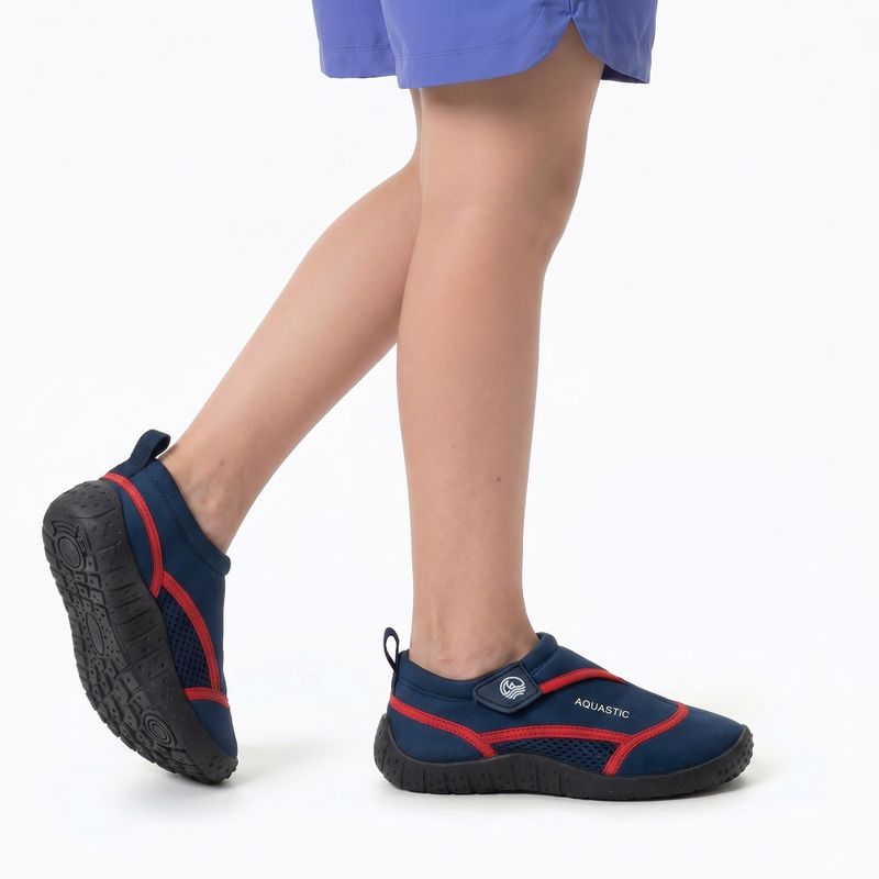 Buty do wody dziecięce AQUASTIC Nino granatowy/czerwony 3
