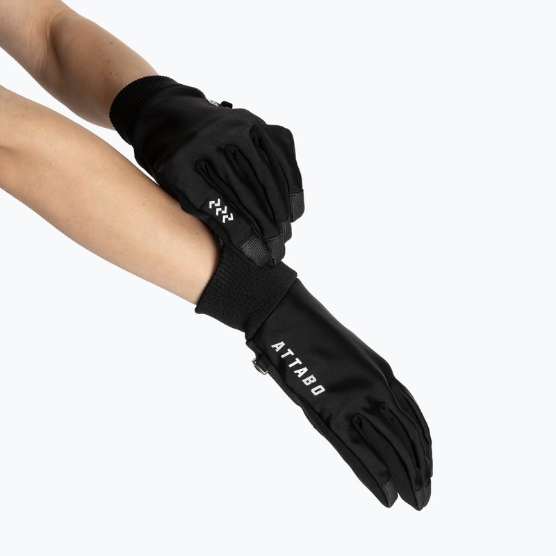 Rękawiczki rowerowe ATTABO LOREEF GLOVES windpfoor ocieplane czarny 4