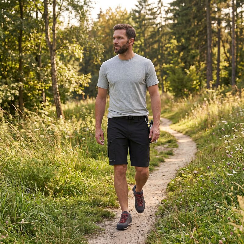 Koszulka trekkingowa męska KADVA Merivra merino zielony 5