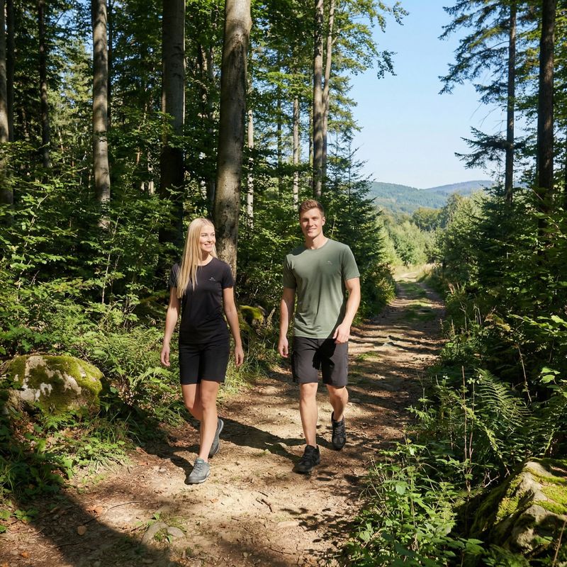 Koszulka męska trekkingowa KADVA TrailCore oddychająca zielony 5