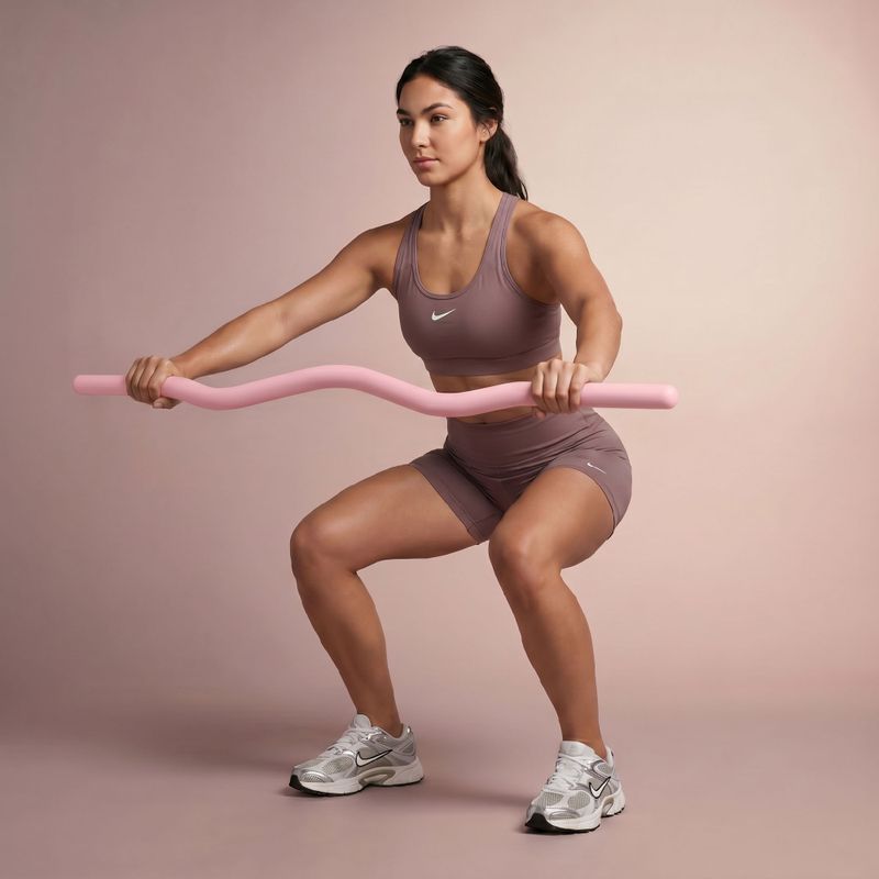Gryf łamany XTREXO SCULPT 110 cm różowy 3