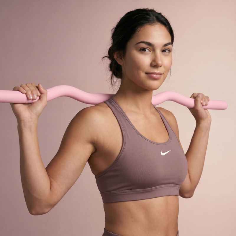 Gryf łamany XTREXO SCULPT 110 cm różowy 5