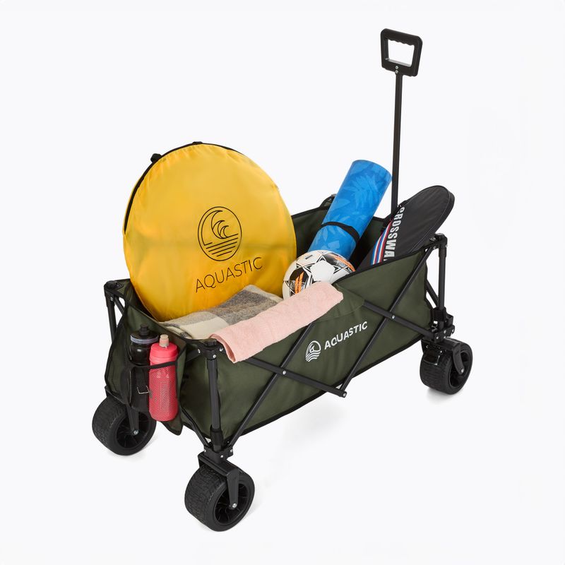 Wózek transportowy składany AQUASTIC Caro zielony 5