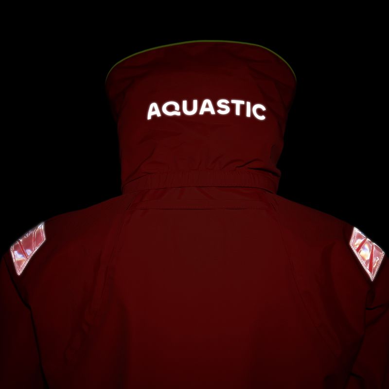 Kurtka żeglarska męska AQUASTIC Outrun 15 000/15 000 czerwony 16