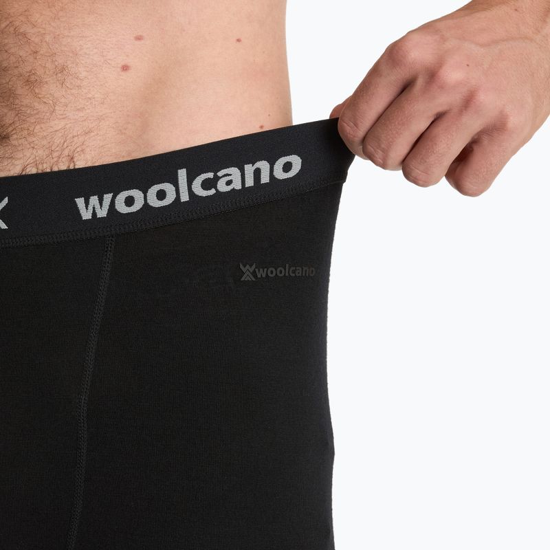 Komplet bielizny termoaktywnej męskiej WOOLCANO Merino 100% SET0540 czarny 8