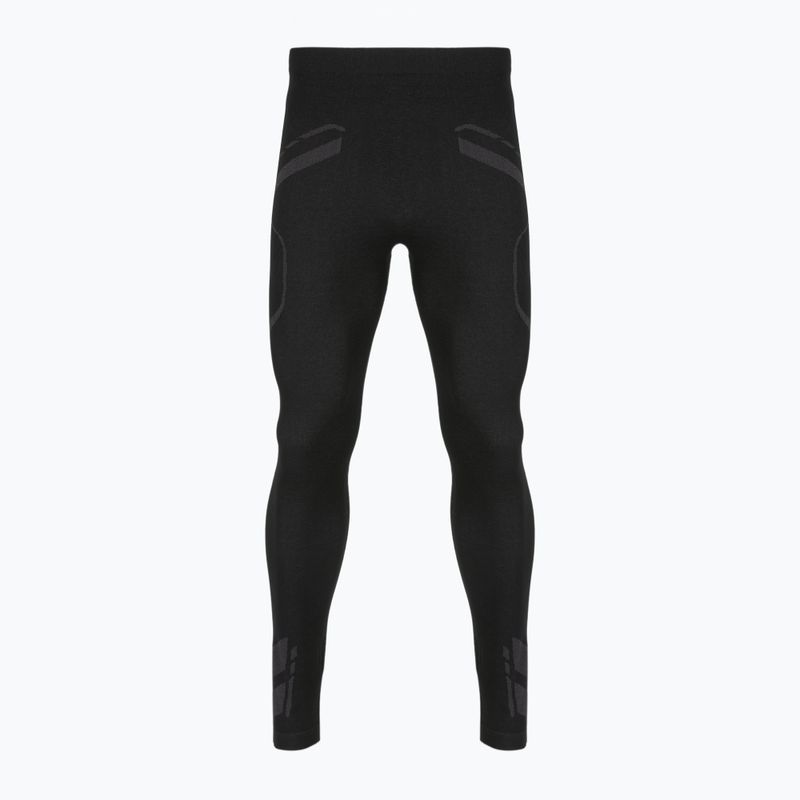 Spodnie bielizna termoaktywne męskie OneTeam ACHILL BAMBOO THERMO LIGHT PLUS bezszwowe czarny 5