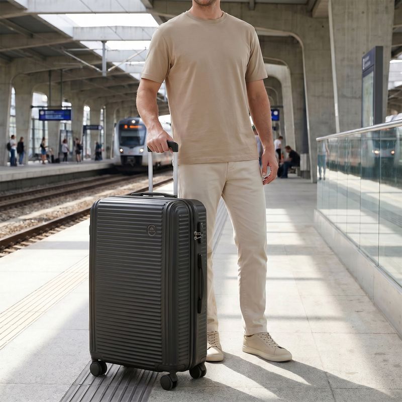 Walizka podróżna średnia KADVA Palero 64 l czarny 15