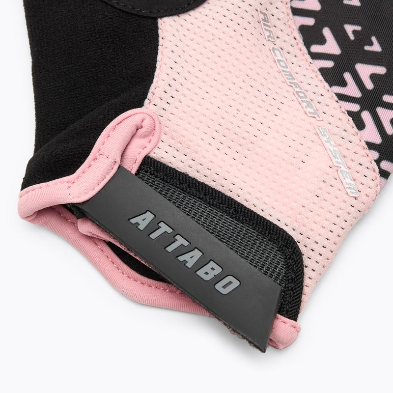 Rękawiczki rowerowe damskie ATTABO Vito WMNS gel shock proof różowy/czarny 8
