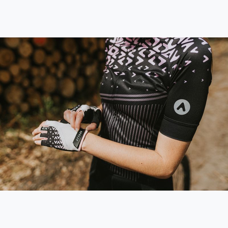 Rękawiczki rowerowe damskie ATTABO Vito WMNS gel shock proof różowy/czarny 10