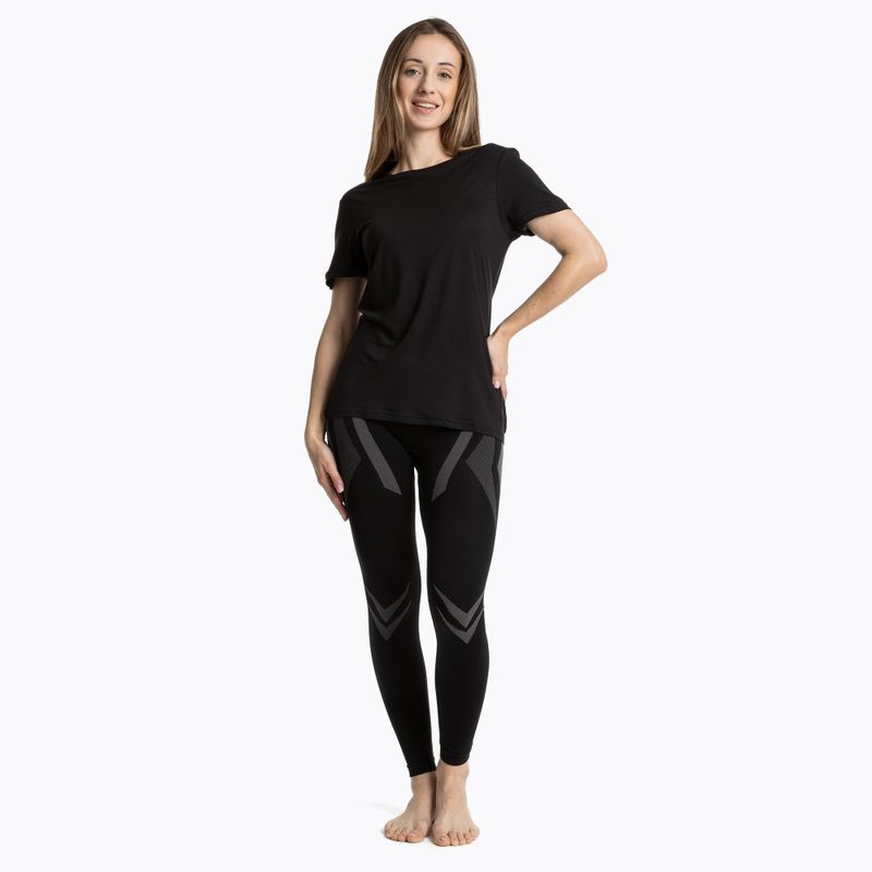 Koszulka termoaktywna damska WOOLCANO Merino TEE0547 czarny 2