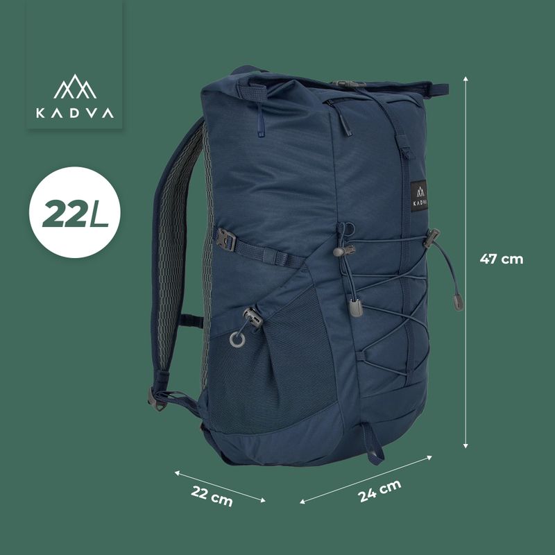 Plecak miejski KADVA CityQuest 22 l granatowy 23