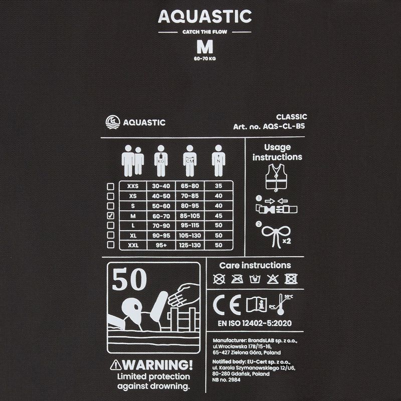 Kamizelka asekuracyjna AQUASTIC Classic 50N czerwony 8