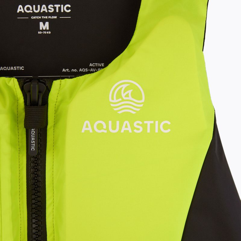 Kamizelka asekuracyjna AQUASTIC Active 50N żółty 4