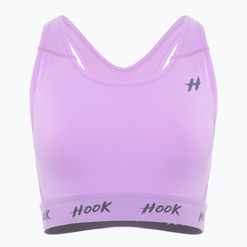 Stanik sportowy damski HOOK FIGHTING Base fioletowy