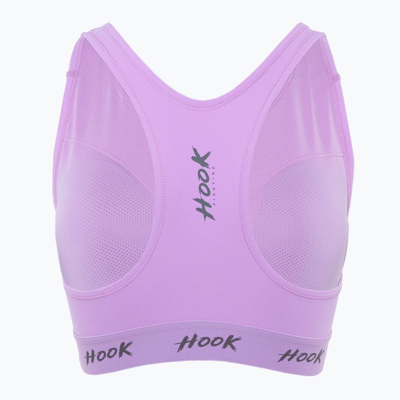 Stanik sportowy damski HOOK FIGHTING Base fioletowy 2