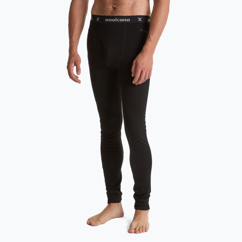 Spodnie termoaktywne męskie WOOLCANO 100% Merion PANT0539 czarny 4