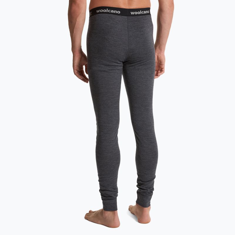 Spodnie termoaktywne męskie WOOLCANO 100% Merion PANT0539 szary 3