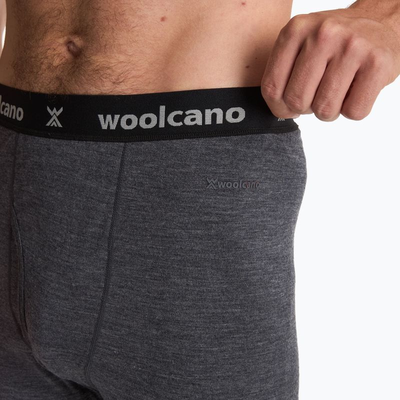Spodnie termoaktywne męskie WOOLCANO 100% Merion PANT0539 szary 4