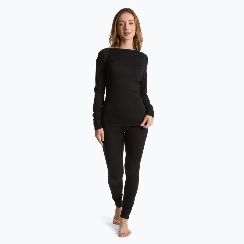 Bluza termoaktywna damska WOOLCANO 100% Merino TOP0541 czarny 2
