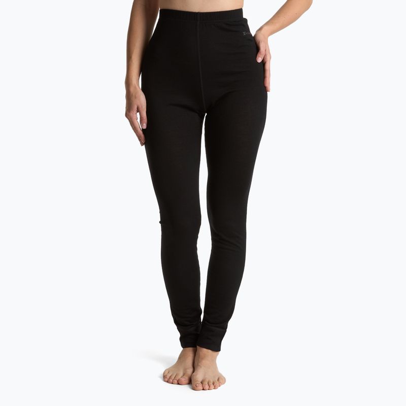 Spodnie termoaktywne damskie WOOLCANO 100% Merino PANT0542 czarny