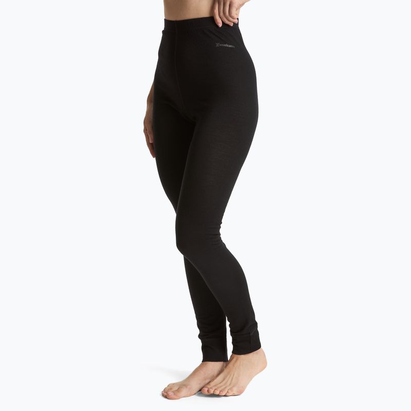 Spodnie termoaktywne damskie WOOLCANO 100% Merino PANT0542 czarny 4