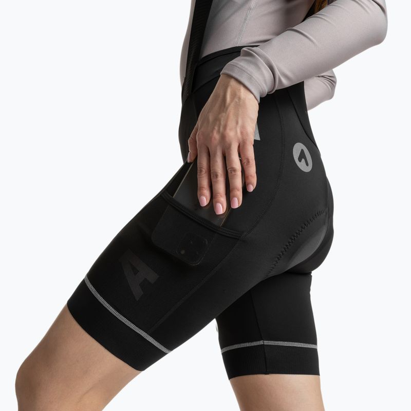 Spodenki rowerowe damskie ATTABO Kirun Pro WMNS Bib Shorts Cargo czarny 4