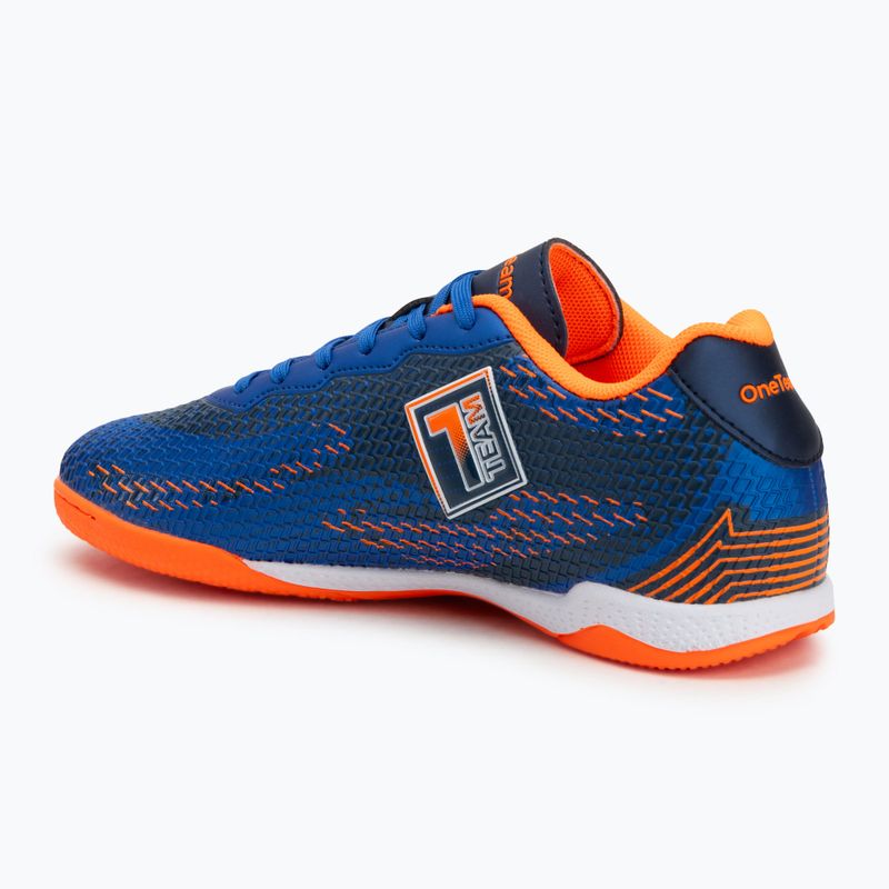 Buty piłkarskie dziecięce OneTeam Robero Teen IC granatowy/pomarańczowy 4