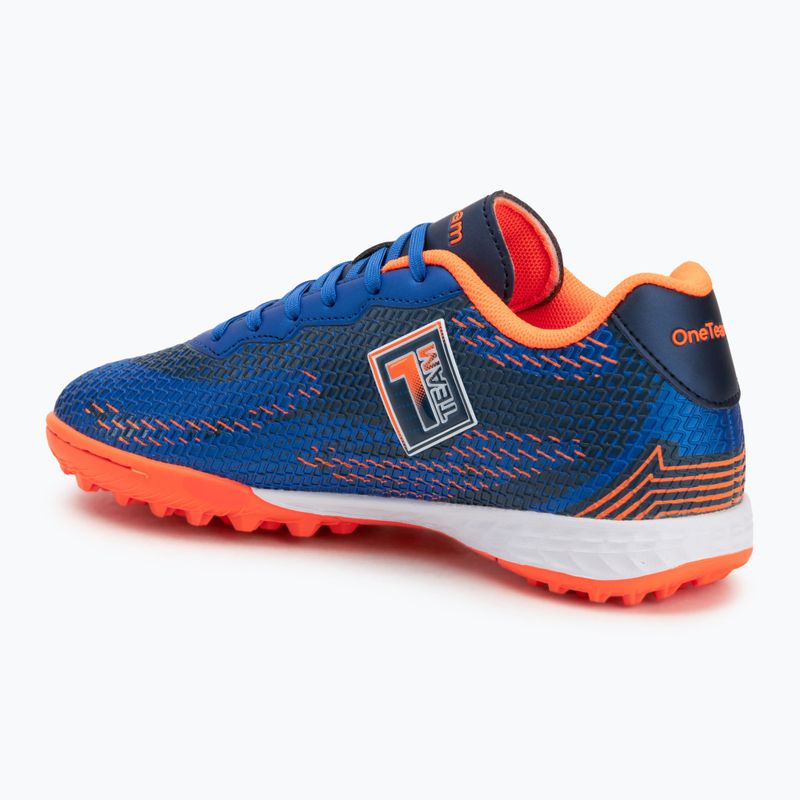 Buty piłkarskie dziecięce OneTeam Robero Teen TF granatowy/pomarańczowy 4