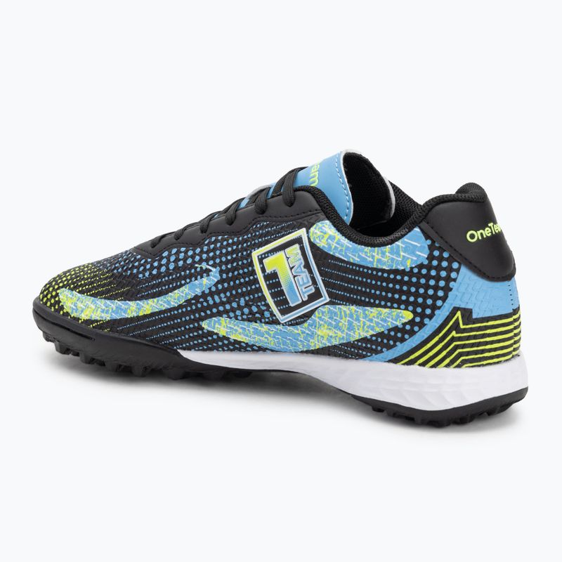 Buty piłkarskie dziecięce OneTeam Robero Teen TF czarny/niebieski 4
