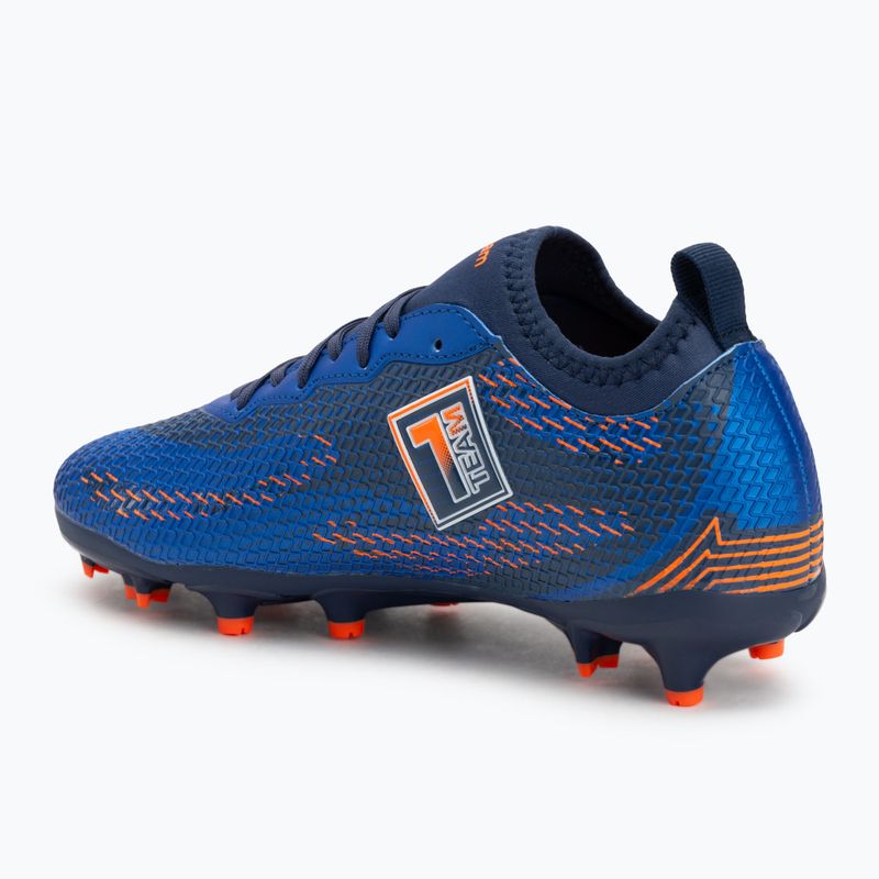 Buty piłkarskie dziecięce OneTeam Robero Teen FG/AG granatowy/pomarańczowy 7