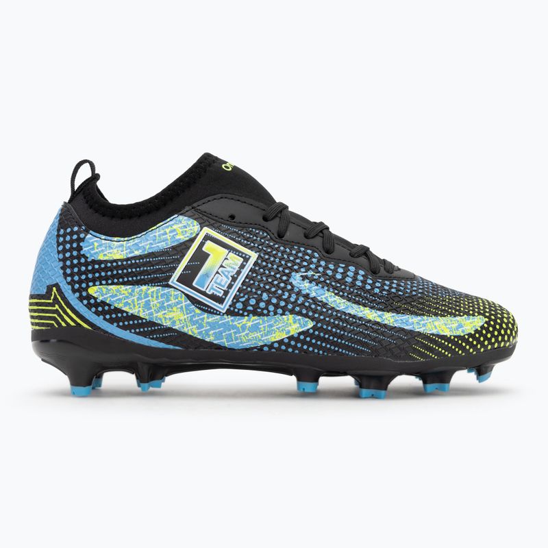 Buty piłkarskie dziecięce OneTeam Robero Teen FG/AG czarny/niebieski 5