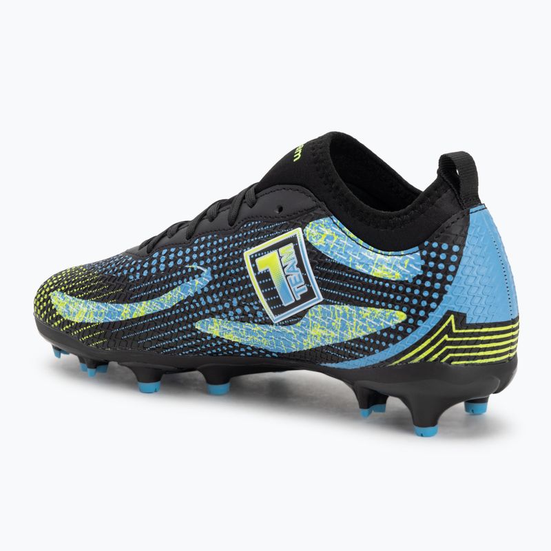Buty piłkarskie dziecięce OneTeam Robero Teen FG/AG czarny/niebieski 6