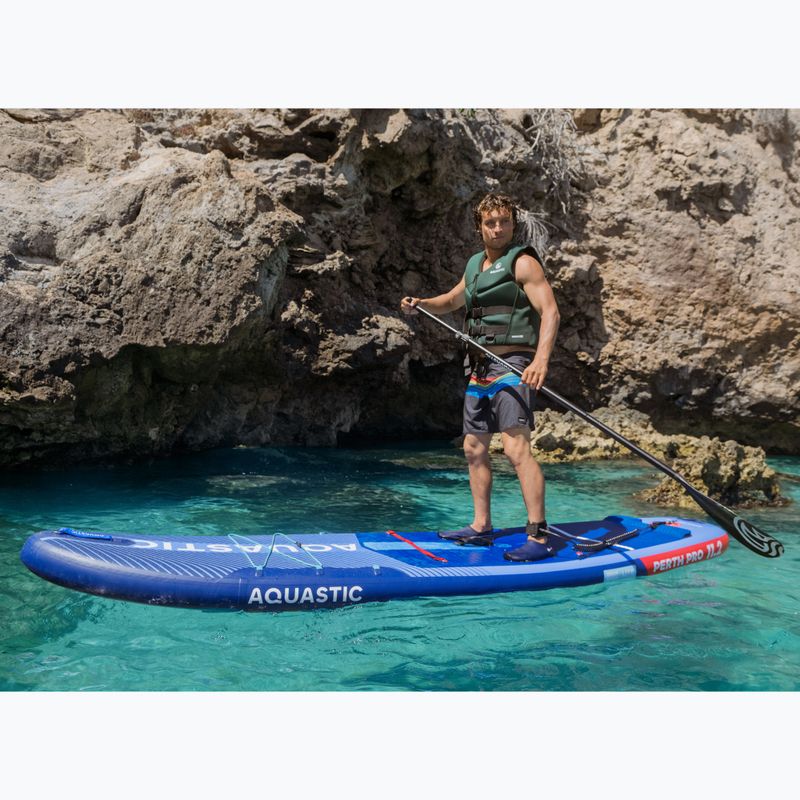 Deska SUP AQUASTIC Perth Pro 11'2" allround ciemny niebieski 24