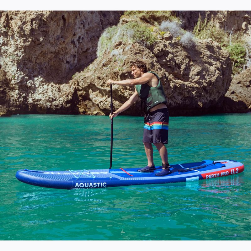 Deska SUP AQUASTIC Perth Pro 11'2" allround ciemny niebieski 26