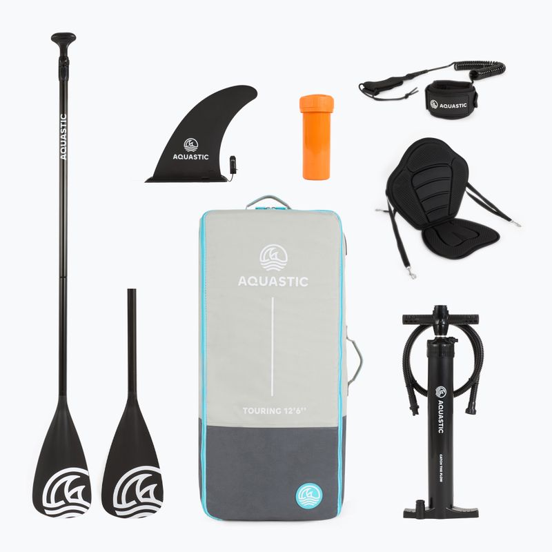 Deska SUP AQUASTIC Touring 12'6" ciemny niebieski 20