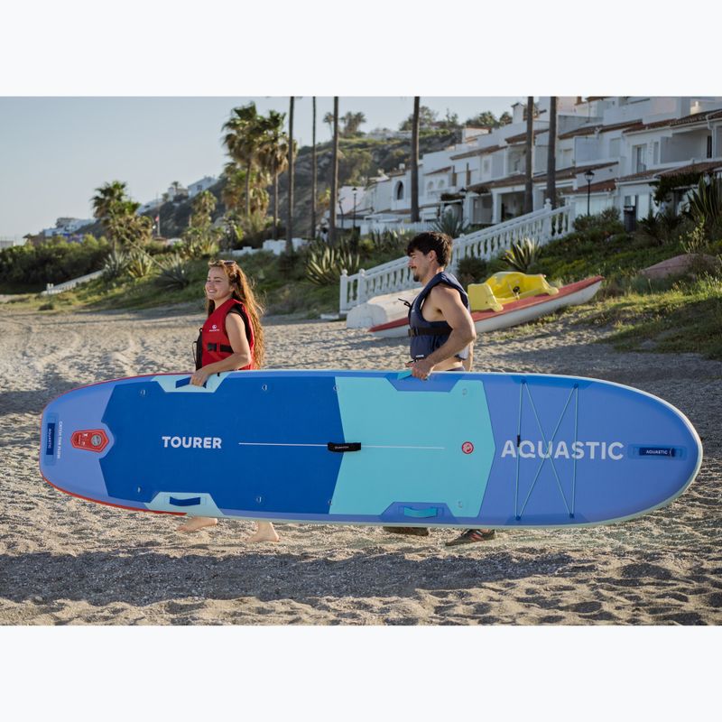 Zestaw deska SUP pompowana AQUASTIC Tourer 12'0" 2-os niebieski 21