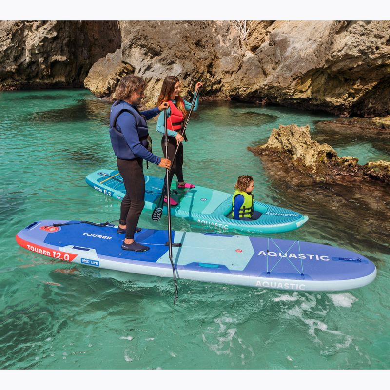 Zestaw deska SUP pompowana AQUASTIC Tourer 12'0" 2-os niebieski 25