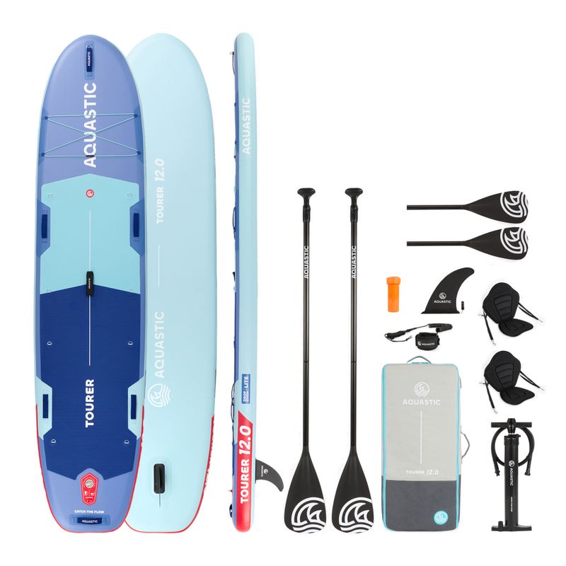 Zestaw deska SUP pompowana AQUASTIC Tourer 12'0" 2-os niebieski 26