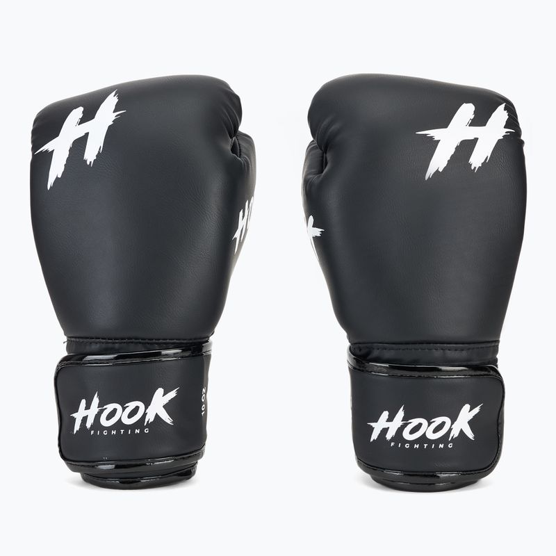 Rękawice bokserskie HOOK FIGHTING Ready To Spar z zabezpieczeniem dłoni czarny 2