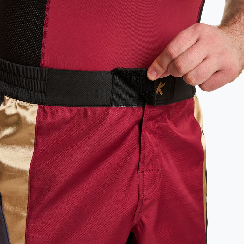 Spodenki treningowe męskie HOOK FIGHTING Ready To Spar czerwony 6